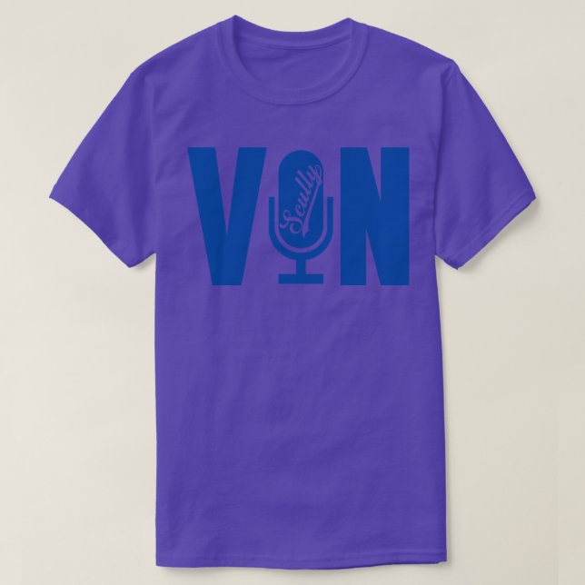 Vin Scully Microphone Vin Microphone 1 T-Shirt (Design Front)