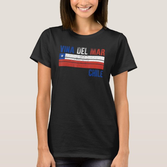 Vina Del Mar Chile Flag Chilean Mens Womens Kids T-Shirt (Front)