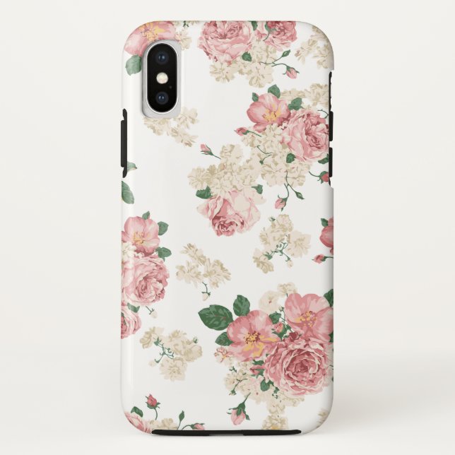 Vinage Floral Pattern Case-Mate iPhone Case (Back)