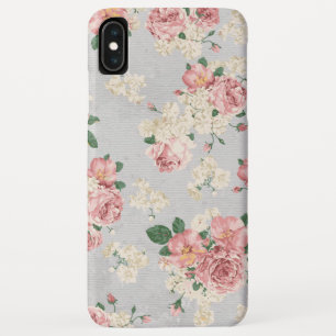 Vinage Floral Pattern Grey Texture Case-Mate iPhone Case