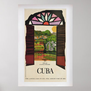 Viñales Valley, Cuba Vintage Travel Poster 1