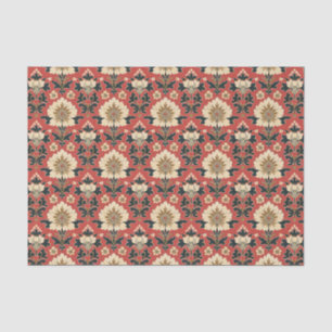 Vinatage Victorian Inspired Damask Pattern Tissue Paper