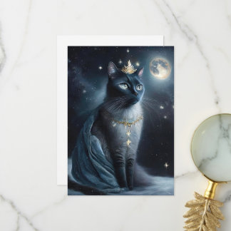Vinatge Royal Cat Thank You Card