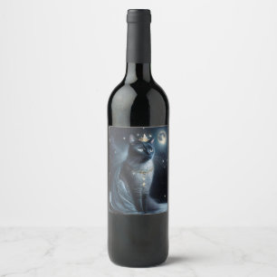 Vinatge Royal Cat Wine Label