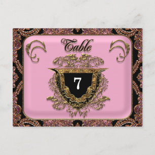 Vinault Victorian Wedding table number card
