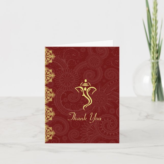 Vinayaka Wedding Thank You Cards (Front)