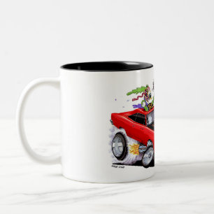Vince Crain BIRD FINK 1969 red muscle car Two-Tone Coffee Mug