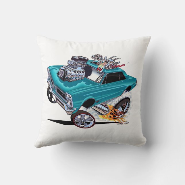 Vince Crain GOATINATOR blue 1965 GTO Cushion (Back)