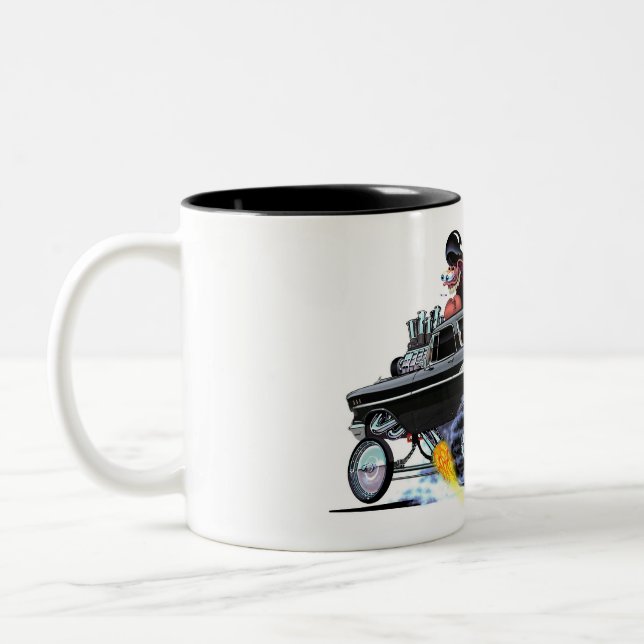 Vince Crains High Octane Art, 1957 Chevy NOMAD  Two-Tone Coffee Mug (Left)