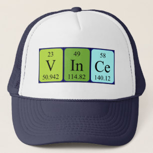 Vince periodic table name hat