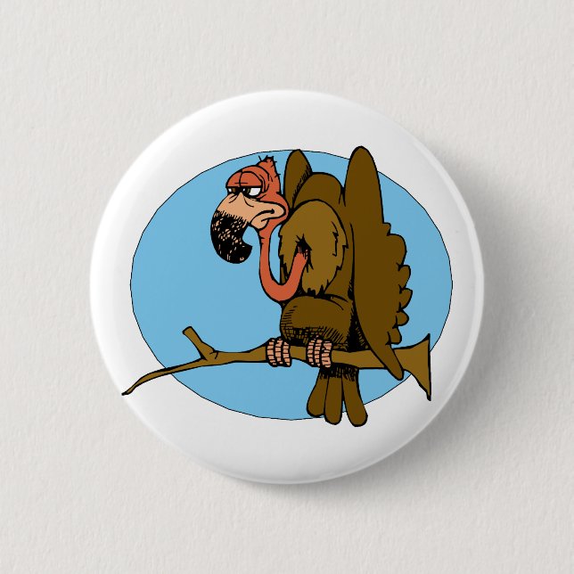 Vince Vulture 6 Cm Round Badge (Front)
