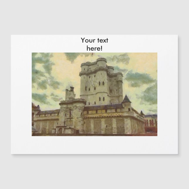 Vincennes castle, Paris painting (Front)