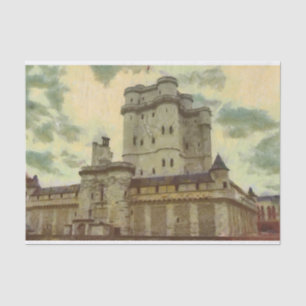 Vincennes castle, Paris painting Tissue Paper