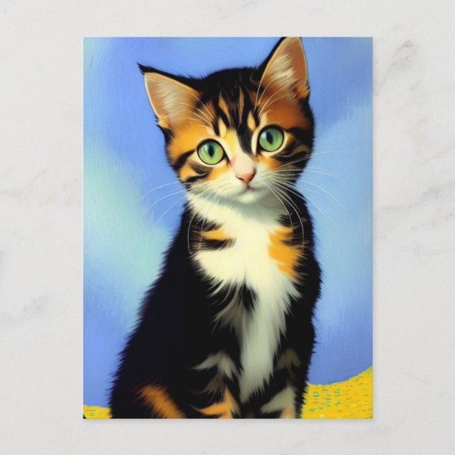 Vincent Cat Gogh Postcard (Front)