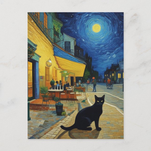 Vincent Cat Gogh Postcard (Front)