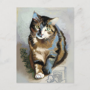 Vincent Cat Gogh Postcard
