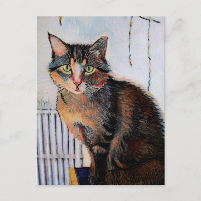 Vincent Cat Gogh Postcard (Front)