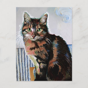 Vincent Cat Gogh Postcard