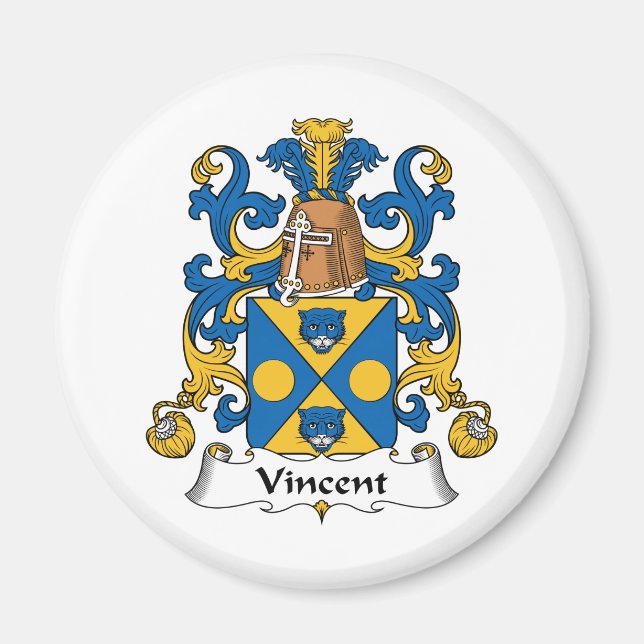 Vincent Family Crest Magnet (Front)