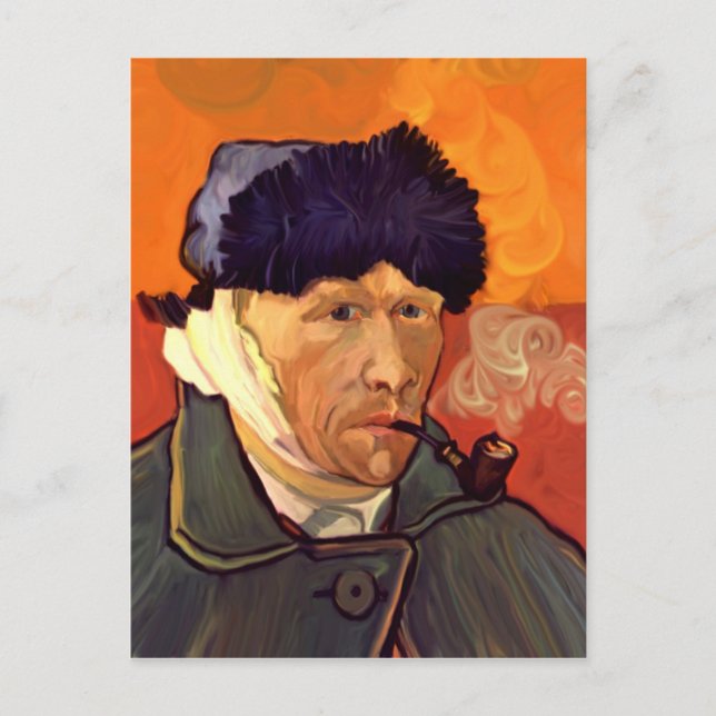Vincent Self Portrait 1889 Postcard (Front)