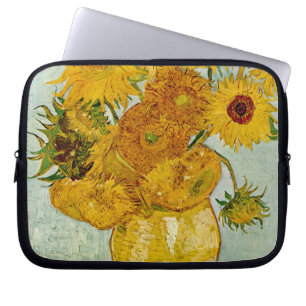 Vincent Van Gogh 12 Sunflowers Impressionist Laptop Sleeve
