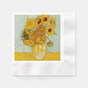 Vincent Van Gogh 12 Sunflowers Impressionist Napkin