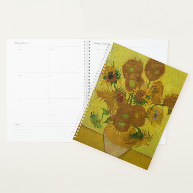 Vincent Van Gogh 15 Sunflowers Painting Planner (Display)