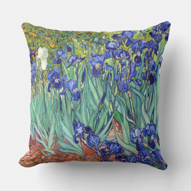 Vincent Van Gogh 1898 Irises Cushion (Front)