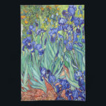 Vincent Van Gogh 1898 Irises Tea Towel<br><div class="desc">www.MandasMacabre.com</div>