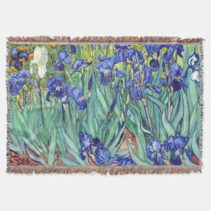 Vincent Van Gogh 1898 Irises Throw Blanket