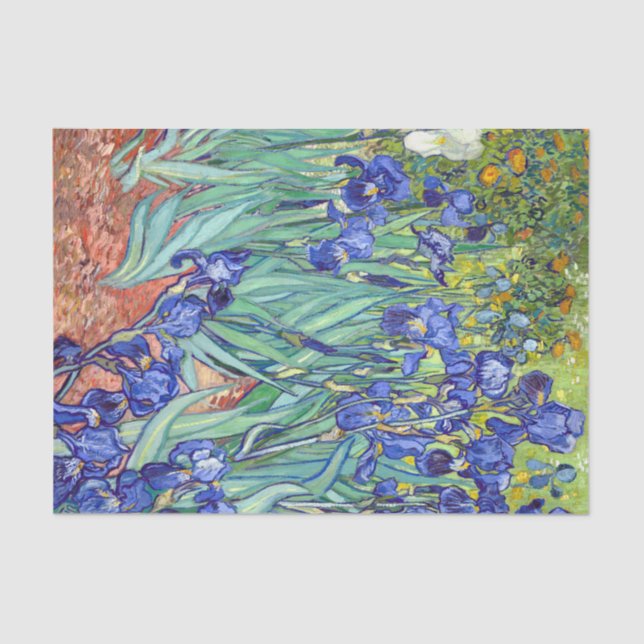 Vincent Van Gogh 1898 Irises Tissue Paper (Front)