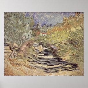 Vincent van Gogh   A Road in St. Remy Poster