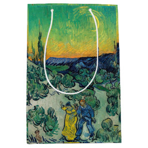 Vincent van Gogh - A Walk at Twilight Medium Gift Bag