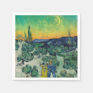 Vincent van Gogh - A Walk at Twilight Napkin