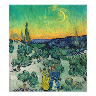 Vincent van Gogh - A Walk at Twilight Photo Print