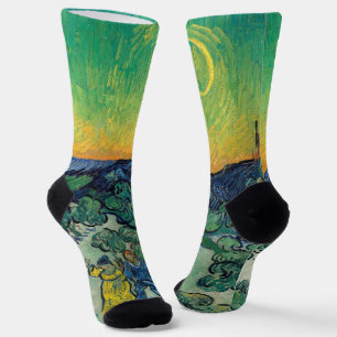 Vincent van Gogh - A Walk at Twilight Socks