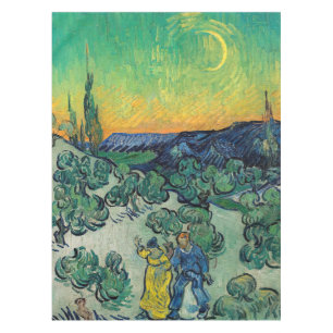 Vincent van Gogh - A Walk at Twilight Tablecloth