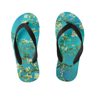 Vincent Van Gogh Almond Blossom Fine Art Kid's Jandals