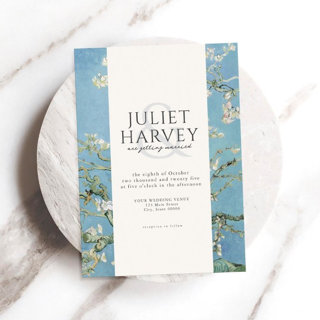 Vincent Van Gogh Almond Blossom Floral Wedding Invitation (Creator Uploaded)