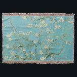 Vincent Van Gogh - Almond blossom Throw Blanket<br><div class="desc">Vincent Van Gogh - Almond blossom</div>