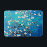 Vincent Van Gogh Almond Blossoms Bright Turquoise Bath Mat<br><div class="desc">Vincent Van Gogh Almond Blossoms Artist: Vincent Van Gogh Title: Almond Blossoms Altered by 2sweet4wordsDesigns / PureVintageLove wrapping paper,  gift wrap,  gift wrap paper,  tissue paper,  elegant,  impressionism,  Vincent Van Gogh,  Van Gogh,  Almond Blossoms,  flowers,  floral, </div>