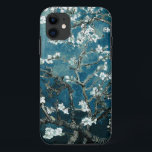 Vincent Van Gogh Almond Blossoms Dark Teal Case-Mate iPhone Case<br><div class="desc">Artist: Vincent Van Gogh
Title: Almond Blossoms
altered colour</div>