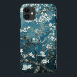 Vincent Van Gogh Almond Blossoms Dark Teal Case-Mate iPhone Case<br><div class="desc">Artist: Vincent Van Gogh
Title: Almond Blossoms
altered colour</div>