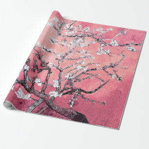 Vincent Van Gogh Almond Blossoms Peachy Pink Wrapping Paper