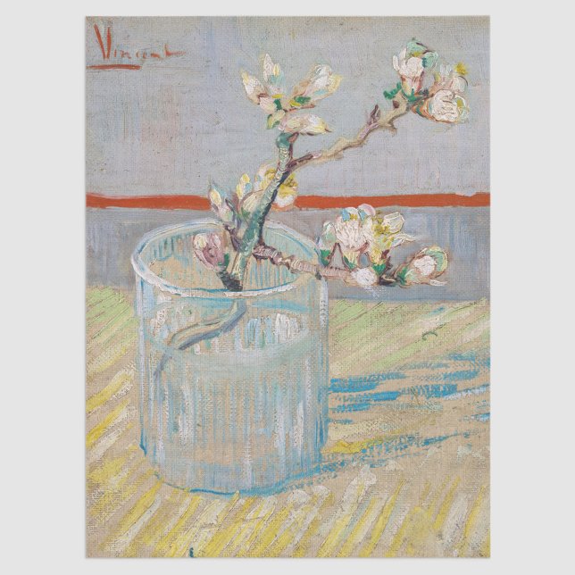Vincent van Gogh - Almond Branch in a Glass Tissue Paper (Creator Uploaded)