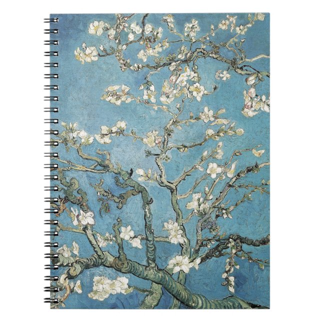 Vincent van Gogh | Almond branches in bloom, 1890 Spiral Notebook (Front)