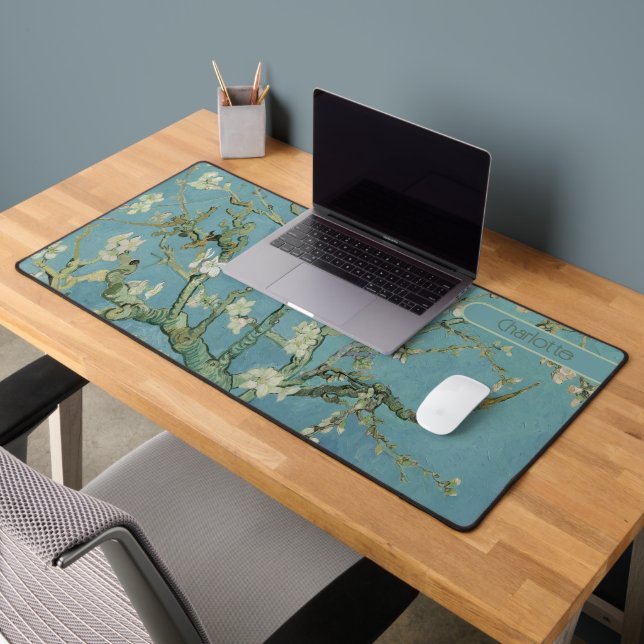 Vincent Van Gogh Almond tree in blossom Desk Mat (Office 2)