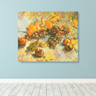 Vincent van Gogh - Apples, Pears, Lemons, Grapes Canvas Print