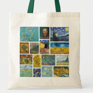 Vincent Van Gogh Art Gallery Collage Tote Bag