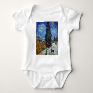 Vincent Van Gogh Art Print Country Road Provence Baby Bodysuit